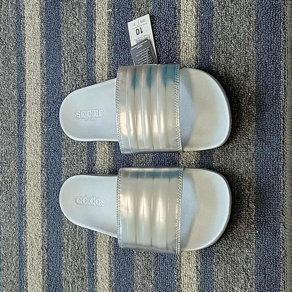 Adidas Womens Adilette Comfort - Champagne Metallic